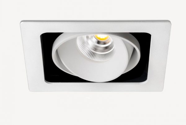 Desarrollo técnico para luz de techo empotrada direccionable diseño de discoh design para arkoslight